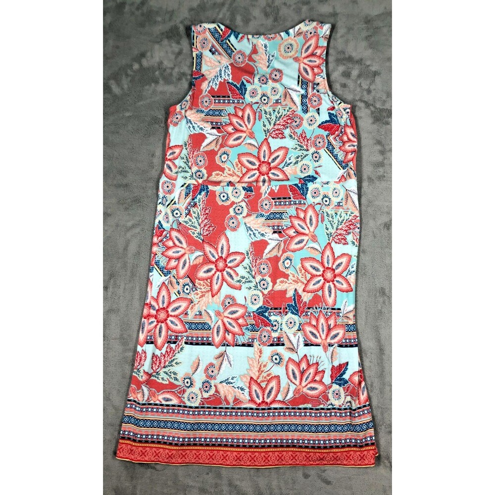 J Jill Sundress Dress Womens Size XS Floral Tropical Print Sleeveless Stretch - Picture 4 of 8